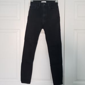 Zara High Waisted Black Jeans